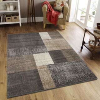 Photo ambiance tapis Casa carré taupe beige