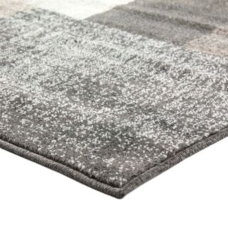 Tapis Delhi Carré gris