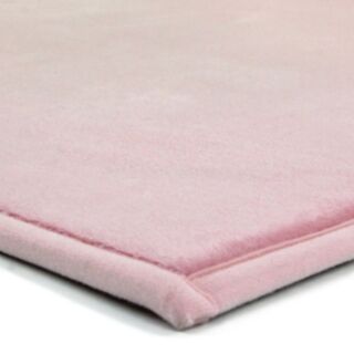 Tapis Flanelle rose poudré doux