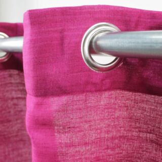 SOYANCE  Rideau Soie et Coton (130x250cm) fuchsia ambiance