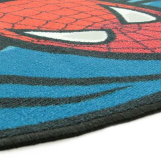 Tapis Marvel Spiderman ovale bleu