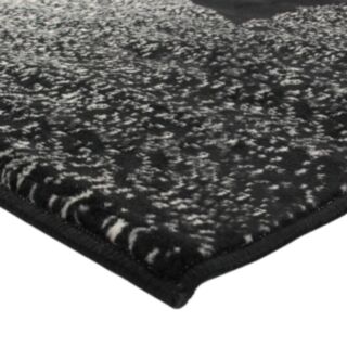 Tapis étoile noir blanc (133x190cm) - ambiance