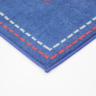 Tapis junior avions bleu