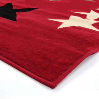 Tapis STARS (133x190cm) Rouge ambiance